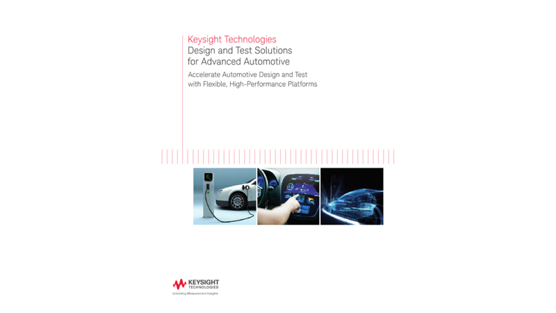 Design and Test Solutions for Advanced Automotive